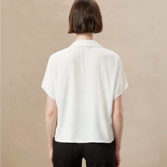 *NWT* Frank & Oak / ‘The Camp’ Collar Button Front Blouse / White / Large - Picture 3 of 12